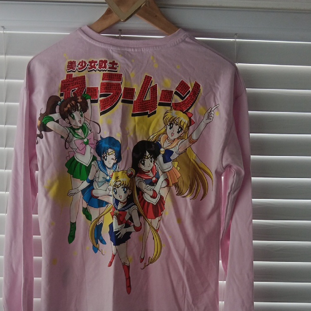 Zara Kids Sailor Moon Pink Kids Long Sleeve Shirt